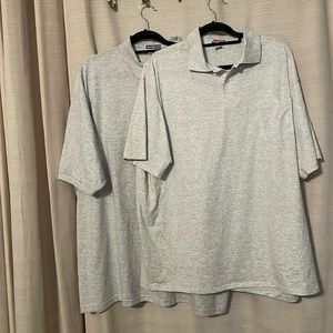Lot of 2 Jerzees Adult Polo Shirts -=  SpotShield & Regular